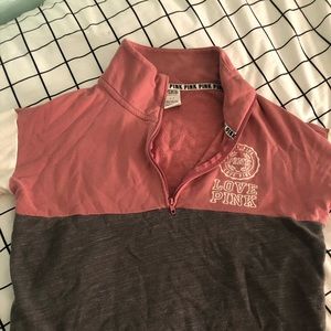 VS Pink HalfZip Sweatshirt